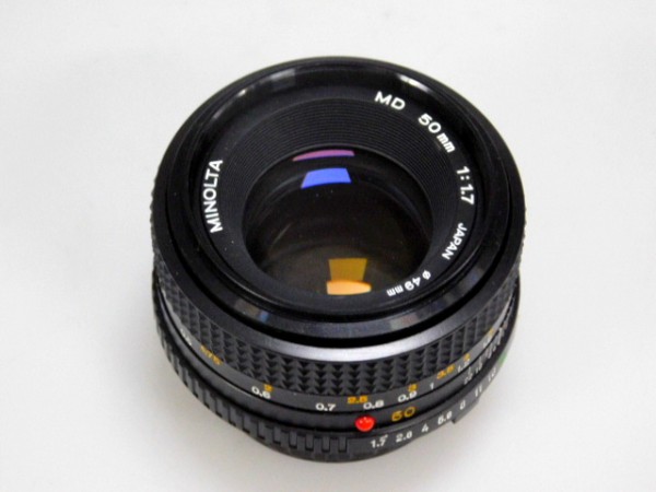 minolta md 50mm 1.8 lens adjustments