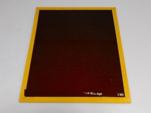 ILFORD 10X12″ GLASS S 902 LIGHT BROWN SAFELIGHT FILTER***