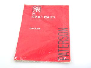 PATERSON 6X6 SPARE NEGATIVE FILE PAGES(25)new